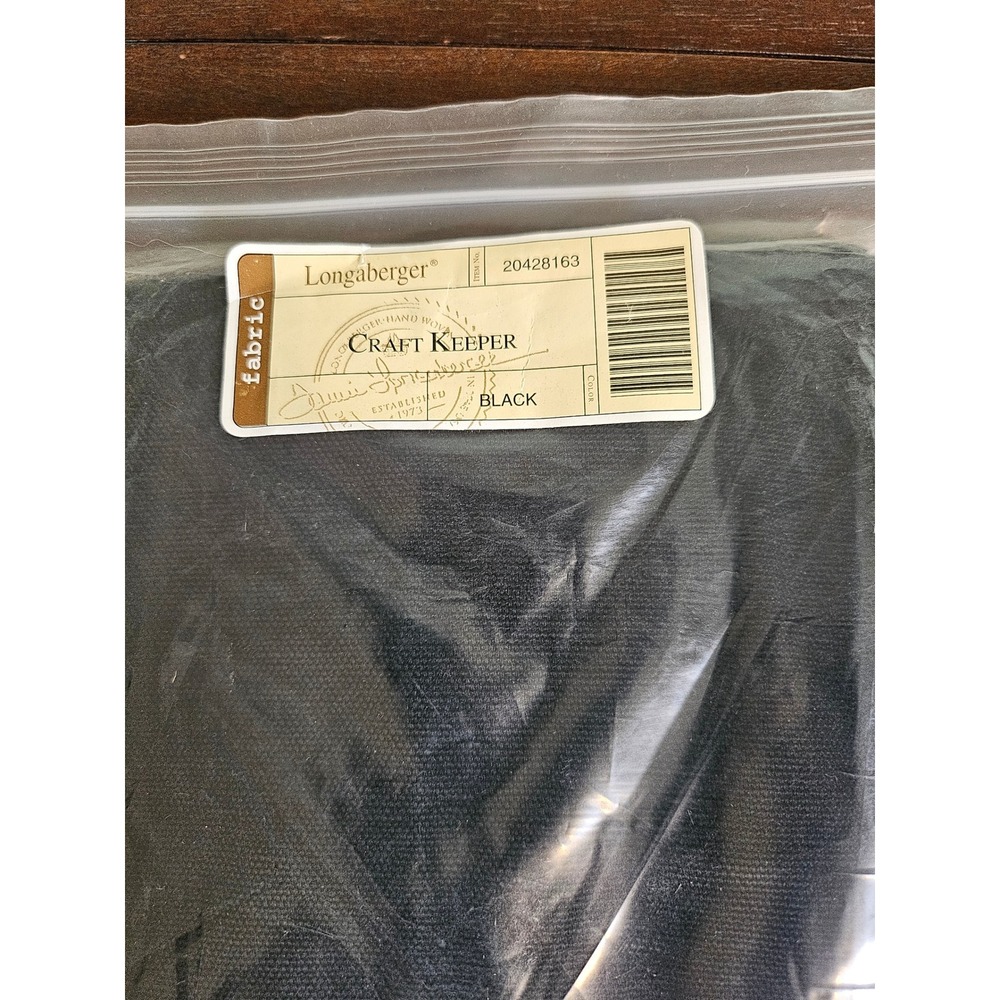 Longaberger Craft Keeper Basket Liner Black Organizer 20428163